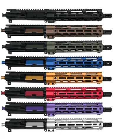 10.5″ AR-15 .223 Wylde Pistol Upper, Black Barrel 1:8 Twist, 10″ Rail