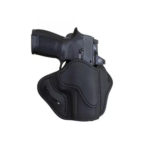 1791 Gunleather ORBH23SBLL BH2.3 Optic Ready OWB Size 2.3 Stealth Black Leather Belt Slide Compatible w/Glock 17/S&W M&P Shield Left Hand