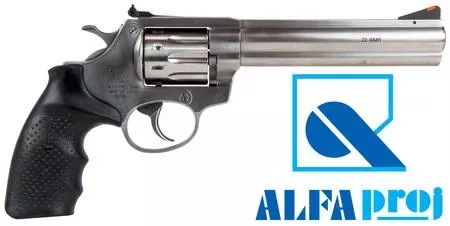 .22 LR Alfa 2261 with 6″ Barrel: Stainless/Synthetic