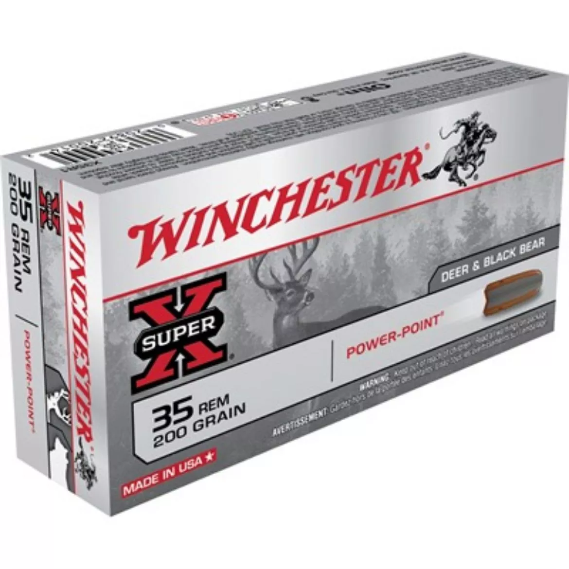 .35 Remington Winchester Super-X 200gr Power-Point SP - 20 Rounds