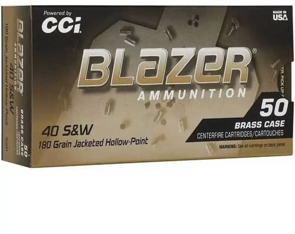 40 S&W Ammo - CCI Blazer Handgun for Target & Defense Reliability