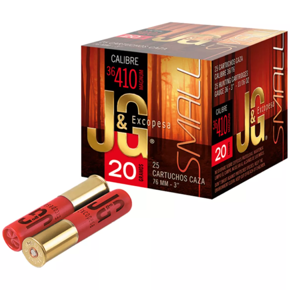 .410 Bore J&G Excopesa 3in 11/16oz #8 Shot - 25 Shotshells