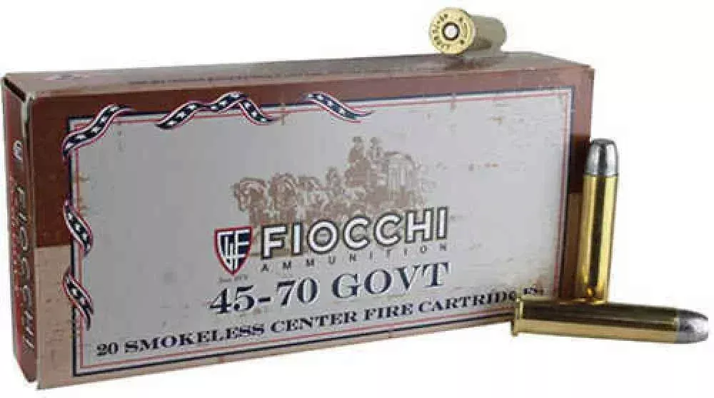 45-70 Ammo: Fiocchi 45-70 Govt Lead Flat Nose for Superior Performance