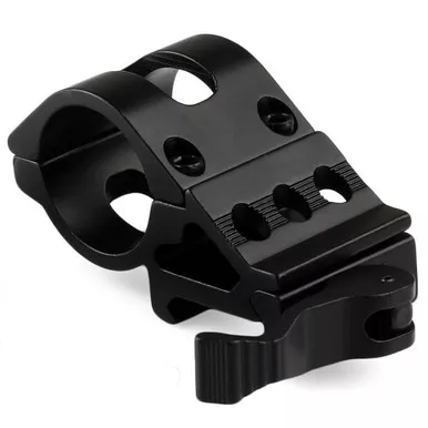 45 Degree Side 1" 25.4mm Ring Offset QD 20mm Rail Picatinny Flashlight Mount