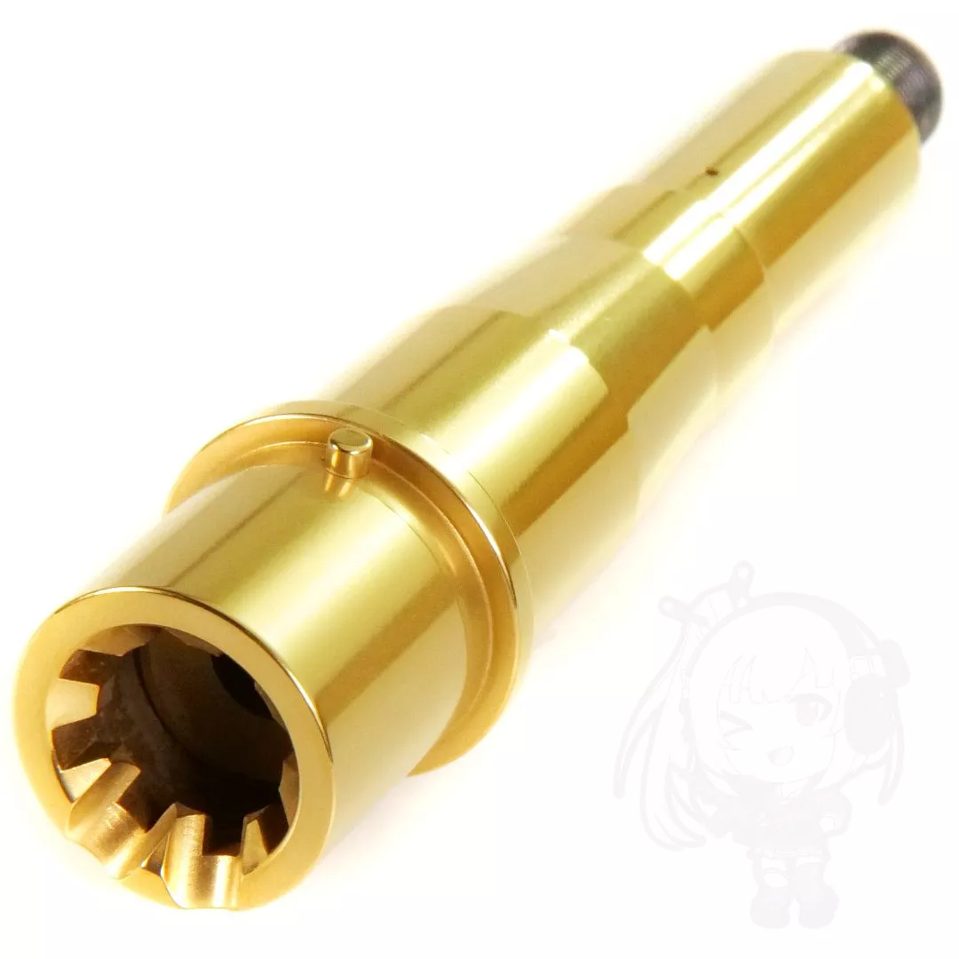 5″ 556 AR Pistol Barrel TiN Coated Mirror Polished with Adjustable Gas Block and Gas Tube