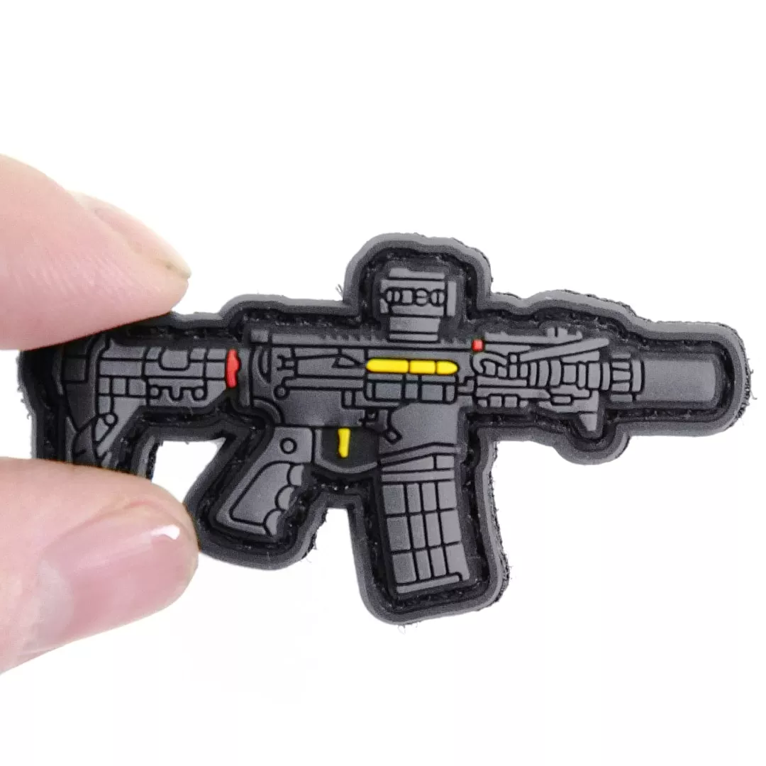 556 5″ Pistol Tiny PVC Patch Ktactical Cute Mini Gun Tactical