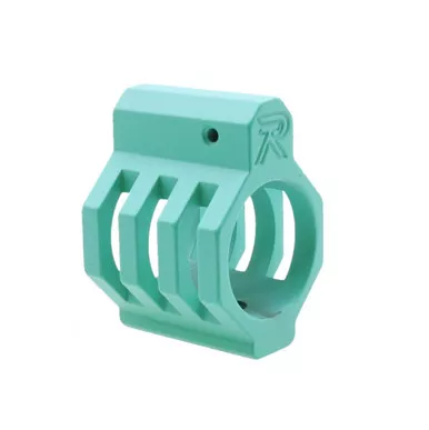 .750 Low Profile Steel Gas Block Caged with Roll Pins & Wrench MADE IN USA - Cerakote Red