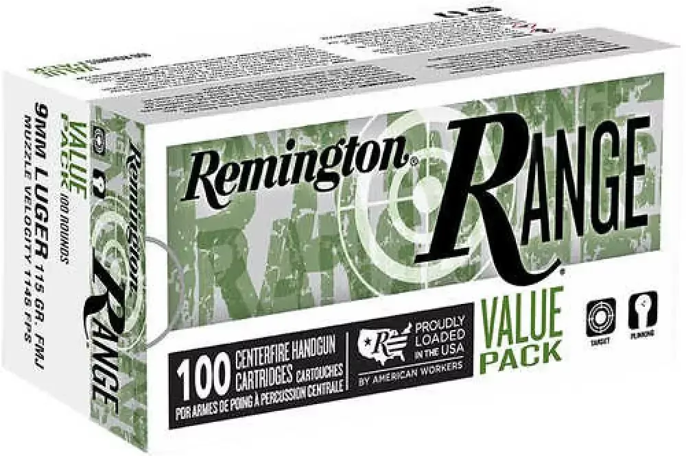 9mm Ammo – Unleash Precision with Remington R23979 Range Pack