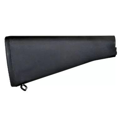 A2-Style Fixed Buttstock for AR-15 Rifle-Length Buffer Tubes