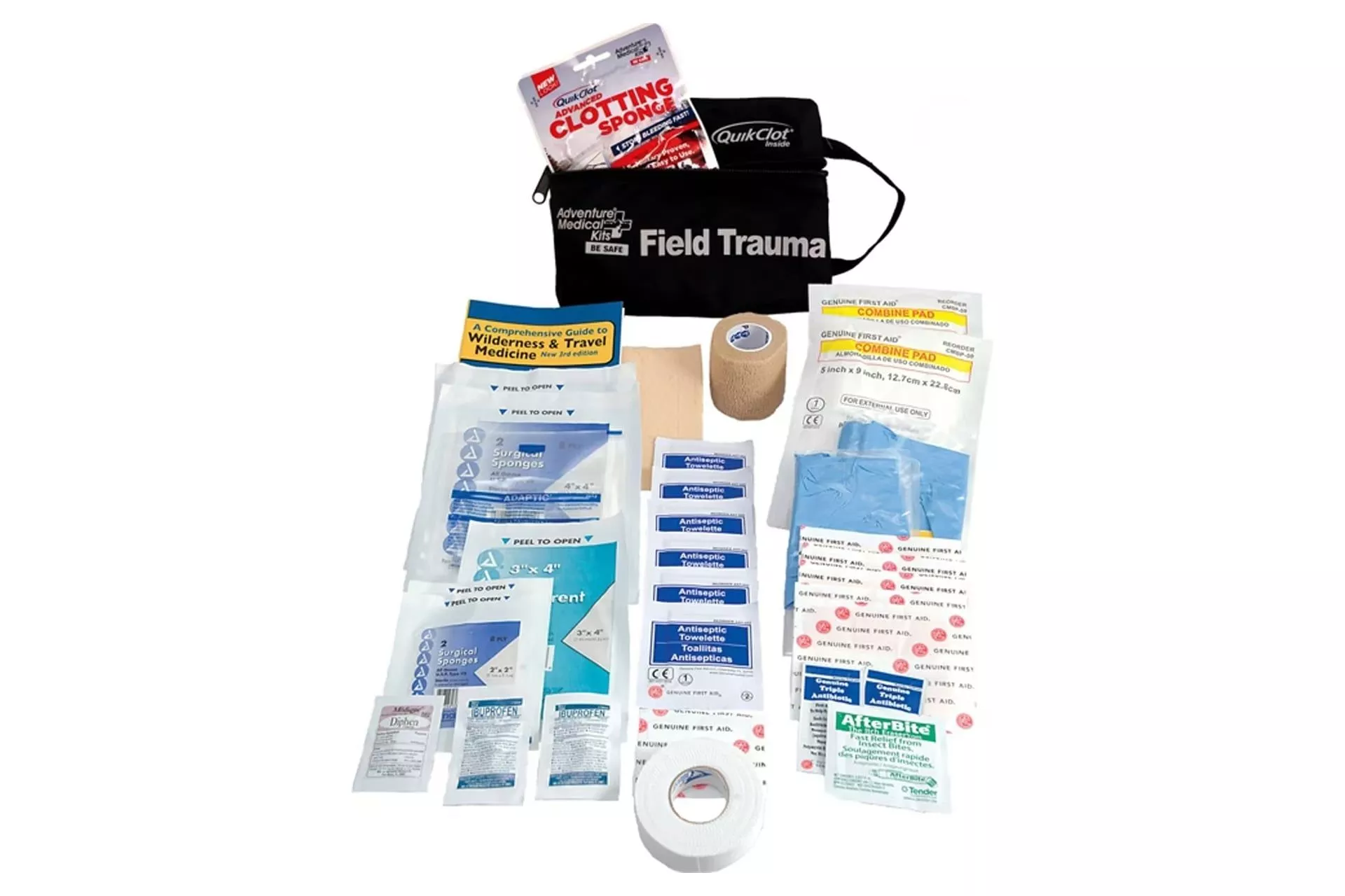 Adventure Medical Kits 2064-0291 Tactical Field/Trauma with QuikClot First Aid Kit – 2064-0291