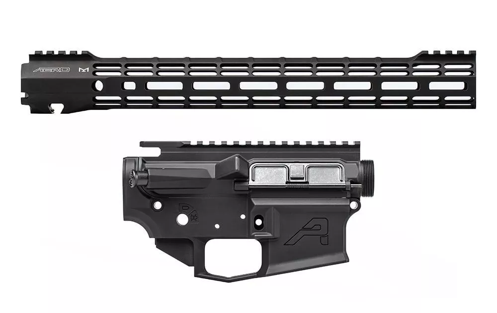 Aero Precision M4E1 Builder Set w/ 15″ ATLAS S-ONE M-LOK Handguard – Anodized Black – APCS100191S