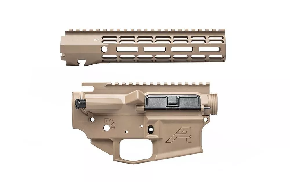 Aero Precision M4E1 Builder Set w/ 9″ ATLAS R-ONE M-LOK Handguard – FDE Cerakote – APCS100344
