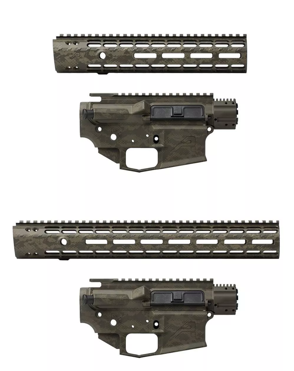 Aero Precision M4E1 Builder Set w/ Enhanced M-LOK Handguard – OD Snakeskin