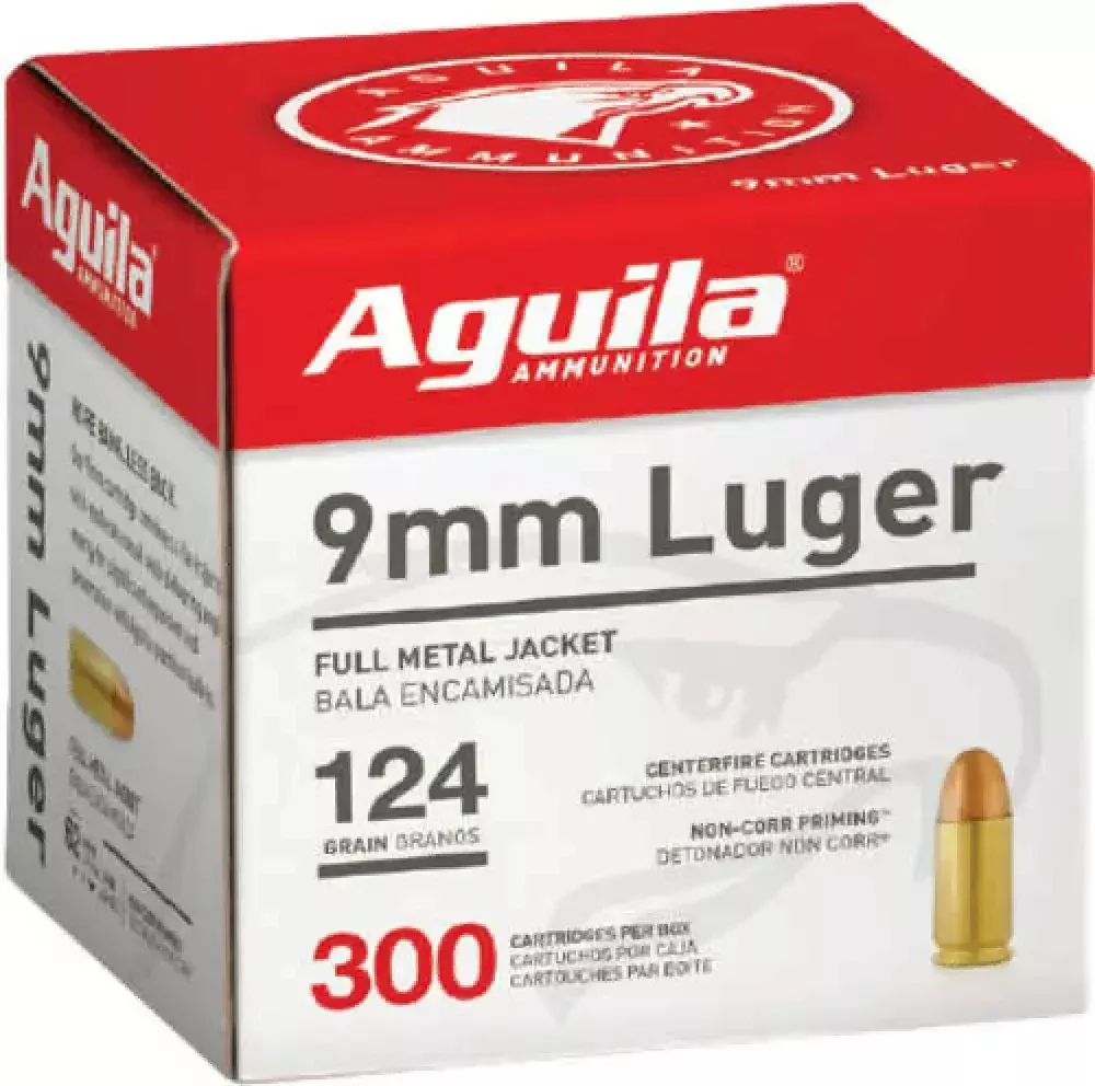 Aguila Range 9mm Luger Ammo Box 300 Rounds