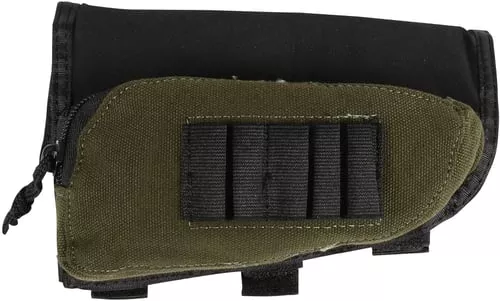 Allen 20550 Buttstock Shell HolderBlack/Green Cordura Capacity 5rd Rifle Buttstock Mount