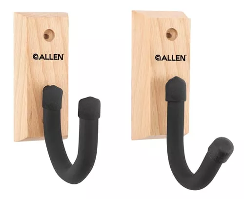 Allen 5654 Defender Hooks w/Wood Mounting Plate Black Wood/Steel