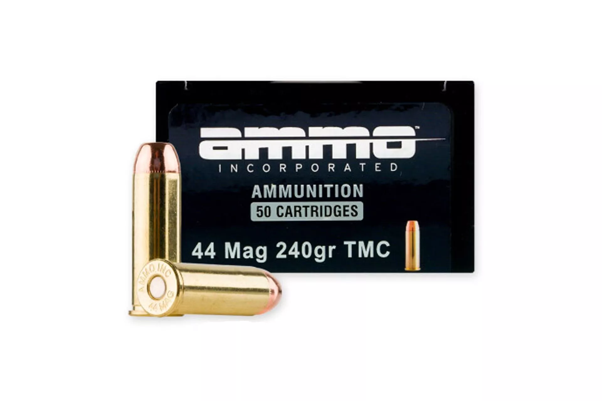 AMMO INC. Signature TMC 44 Mag 240gr Ammunition Handgun Ammo – 50 Rounds – 44240TMC-A50