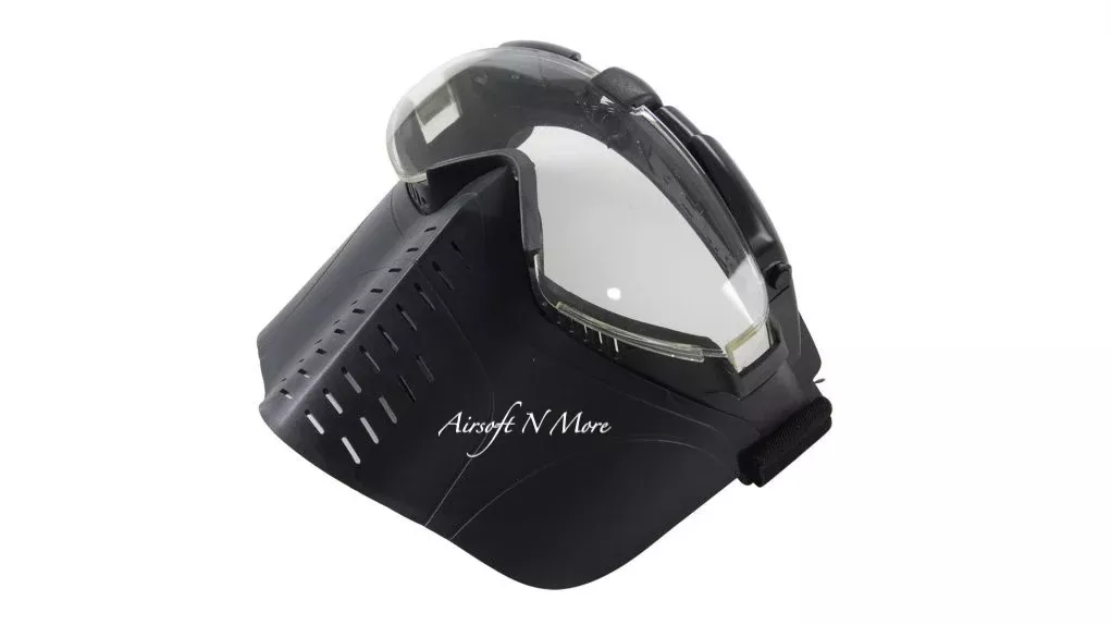 Anti-fog Rubber Full Face Mask with Built-In Fan Ventilation System