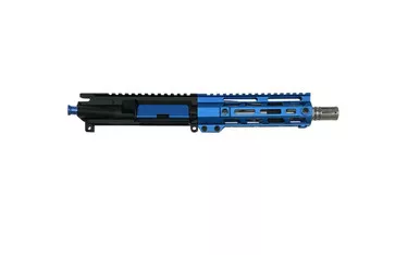 AR-15 .223 Wylde Assembled Pistol Upper, 7.5" Stainless Steel Barrel 1 7 Twist - Blue