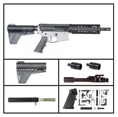 AR-15 .300BO "GDO" SIDE CHARGING W/GAP' 8.5-INCH PARKERIZED SIDE-CHARGING PISTOL FULL BUILD KIT