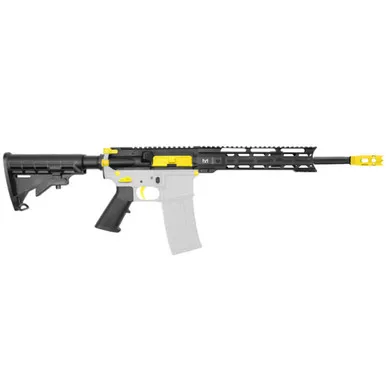 AR-15 5.56 NATO 16" CARBINE KIT 10" M-LOK HANDGUARD - CERAKOTE LEMON ZEST