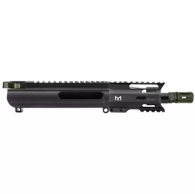 AR-15 5.56 NATO 5'' SLICK SLIDE PISTOL UPPER - 4'' M LOK HANDGUARD - OD GREEN