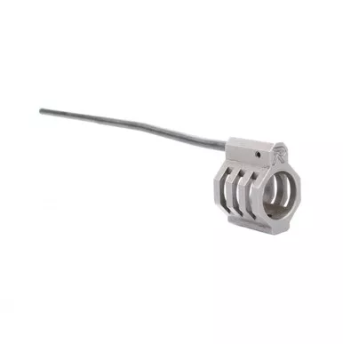 AR-15/AR-10 .750 Low Profile "CAGED" Stainless Steel Gas Block - USA Made - Mid Length Gas Tube - Assembled