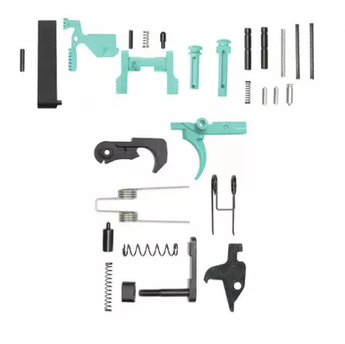 AR-15 Lower Receiver Parts Kit - Cerakote Robins Egg - Without Grip & Screw