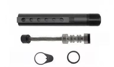 AR-15 M4 6 Position Buffer Tube Kit -Mil-Spec w/ AR-15 Sound Mitigation Buffer - Captured System