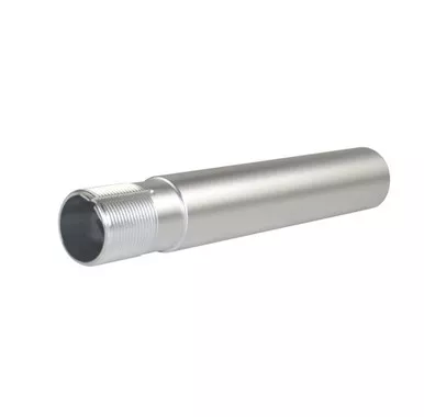 AR-15 Pistol Buffer Tube 7.3" 1 Piece Construction - Silver Anodized