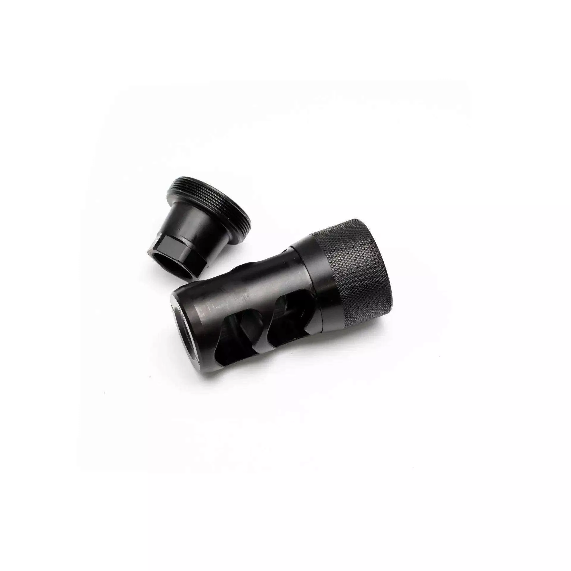 Area 419 Hellfire 2P-Self Timing Muzzle Brake w/ Adapter 6.5mm/30cal 5/8-24