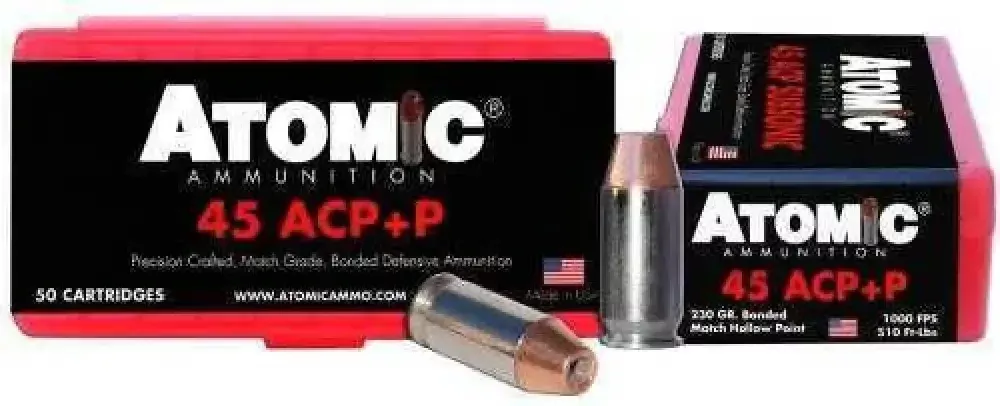 Atomic 45 Acp Ammunition Enhanced Precision Hollow Point