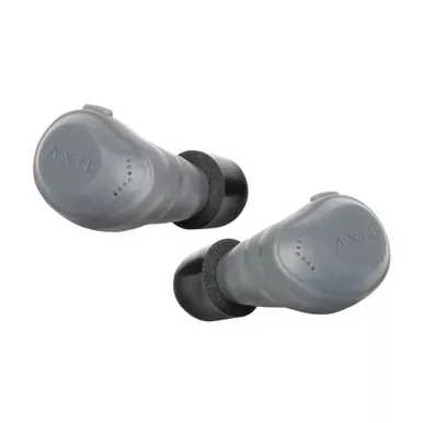 AXIL XCOR-R, Digital Tactical Earbuds, Includes Charging Case, USB-C Charging Cable, Ear Tips, Matte Finish, Gray XCOR-DIG-R