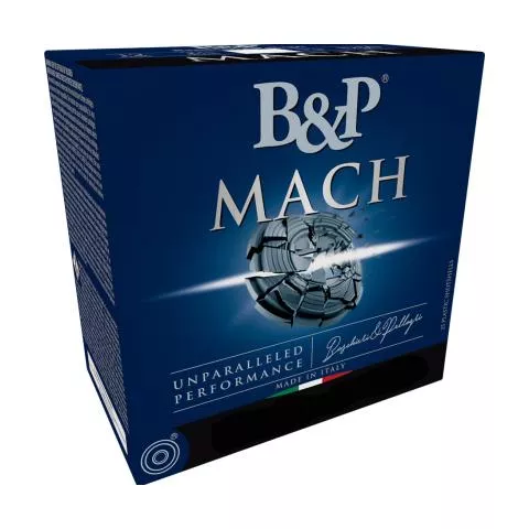 B&P Mach LV Professional Handicap Shotshells 12ga 2-3/4″ 1-1/8 oz 1250 fps #7.5 25/ct