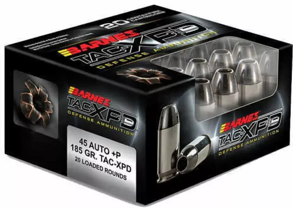 Barnes 45 Acp 185 Grain Hollow Point Devastating Power