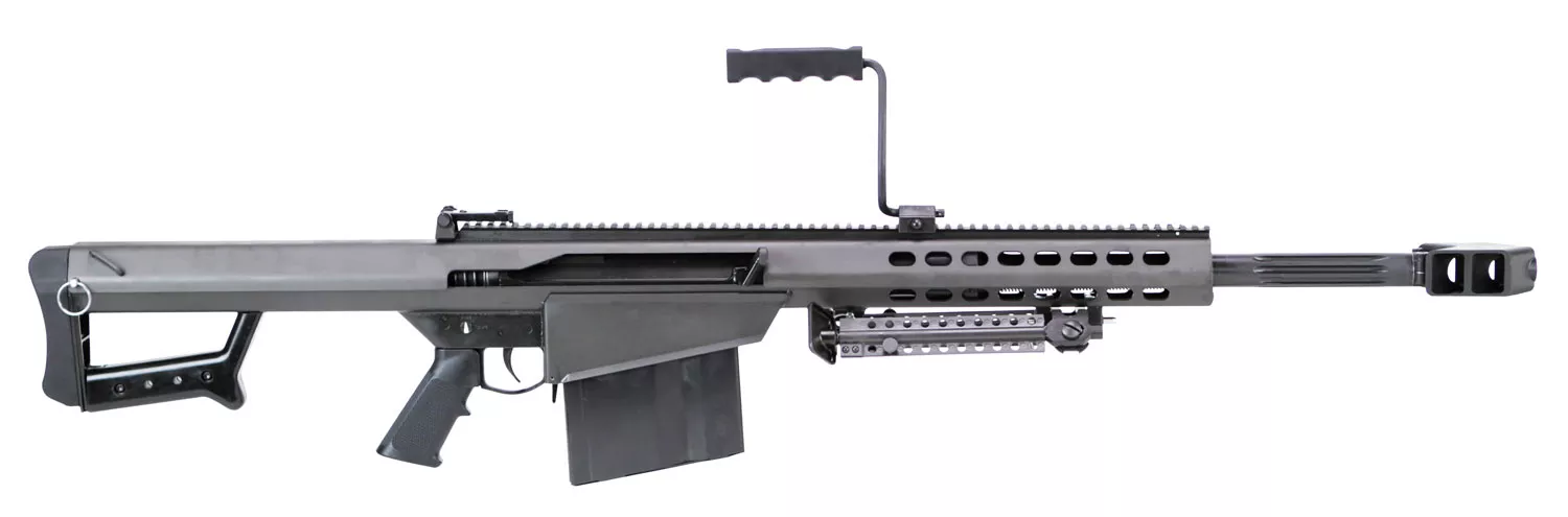 Barrett 13318 M82A150 BMG 10+1 20" Chrome-Lined Fluted Barrel, Black Cerakote Steel Receiver, Black Fixed Stock w/Sorbothane Recoil Pad, M1913 Optics Rail, Includes Hard Carry Case