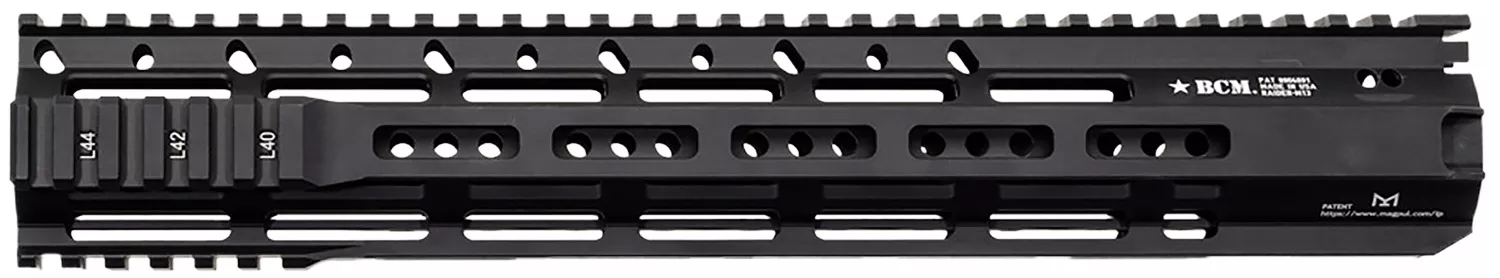 BCM RAIDERM13556BLK RAIDER-M13 RailBlack Anodized 13.00" M-LOK Free-Floating Style Made of Aluminum for AR-Platform