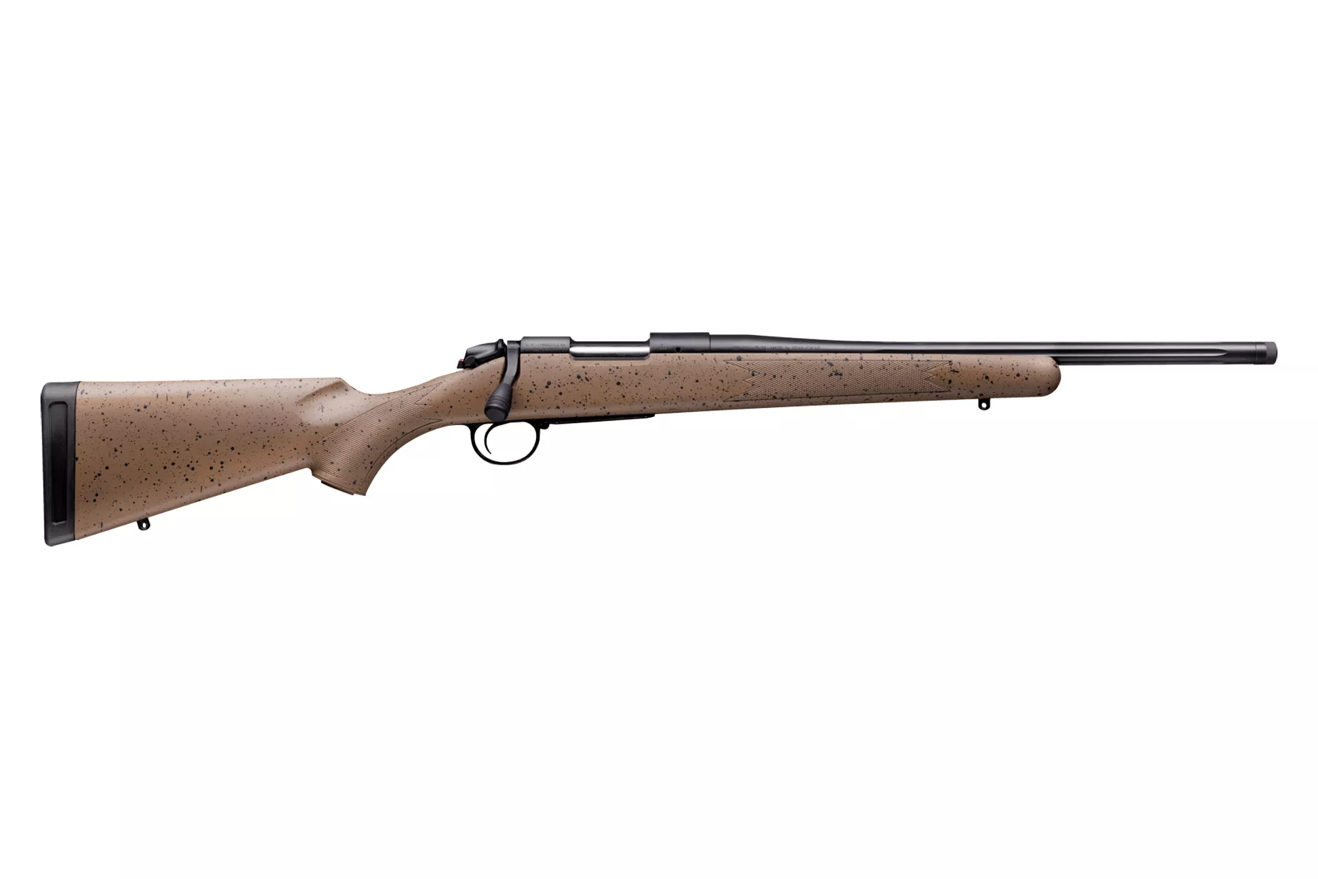 BERGARA B-14 HUNTER .300 Winchester Magnum 22″ 4rd Bolt-Action Rifle w/ Threaded Barrel – Tan/Black – B14LM101SI