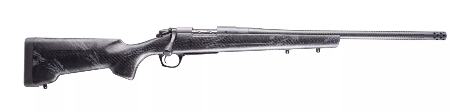 Bergara Rifles B14S1215CF B-14 Cima CF 25 Creedmoor 4+1 20" Carbon Fiber CURE Threaded Barrel, Sniper Gray Cerakote Steel Drilled & Tapped Receiver, Carbon Fiber w/Black & Gray Sponge Accents RTM Spor