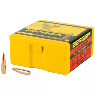 Berger Bullets VLD Hunting, .243 Diameter, 6MM/243 Winchester, 87 Grain, Boat Tail Hollow Point, 100 Count 24524