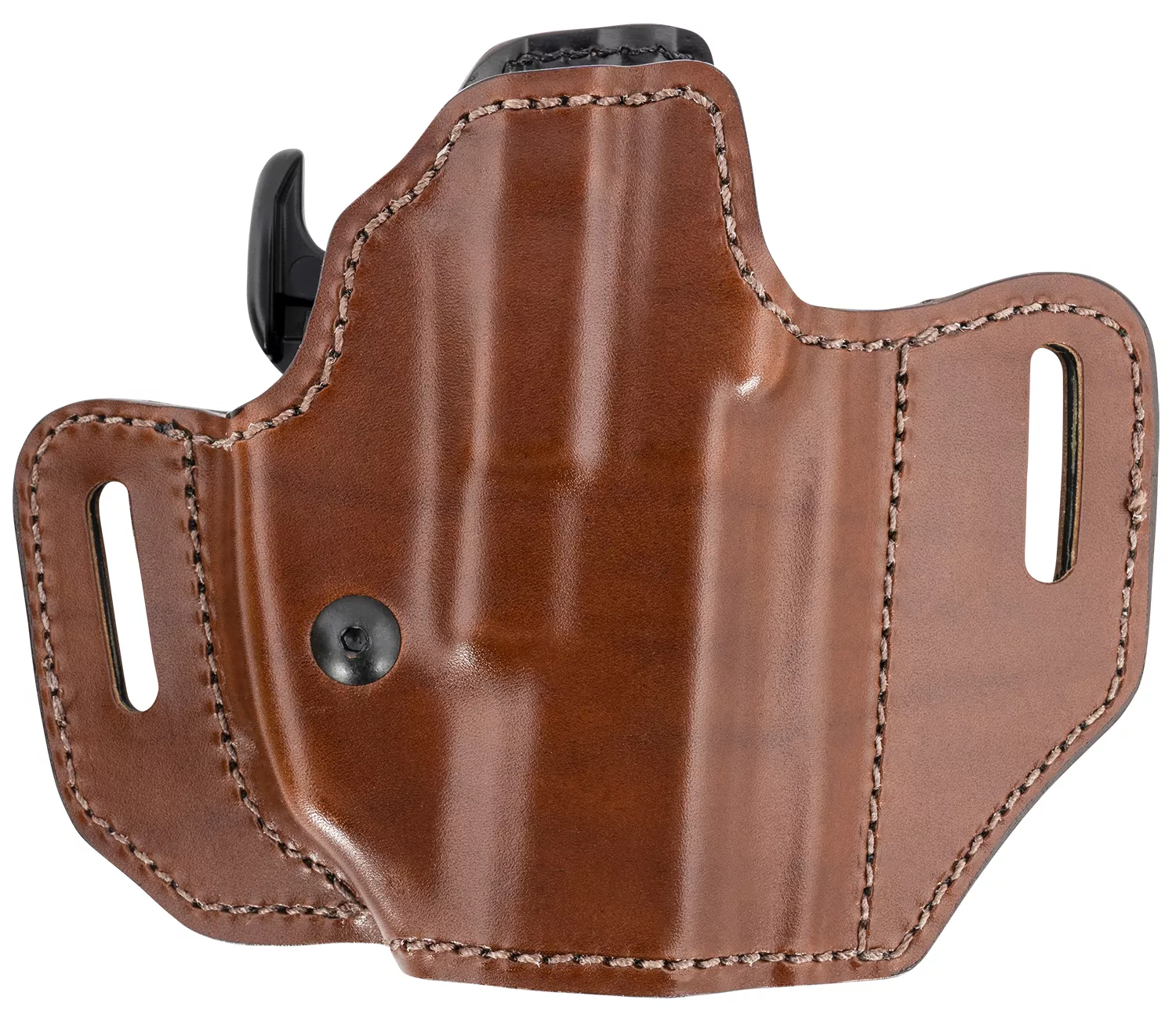 Bianchi 32831 Allusion Assent Pro-Fit OWB Size 13b Tan Leather Belt Slide Compatible w/FN FNS/Ruger Security-9/Glock 1919X/23/45 Fits 4″ Barrel Belt Up to 1.50″ Wide Right Hand