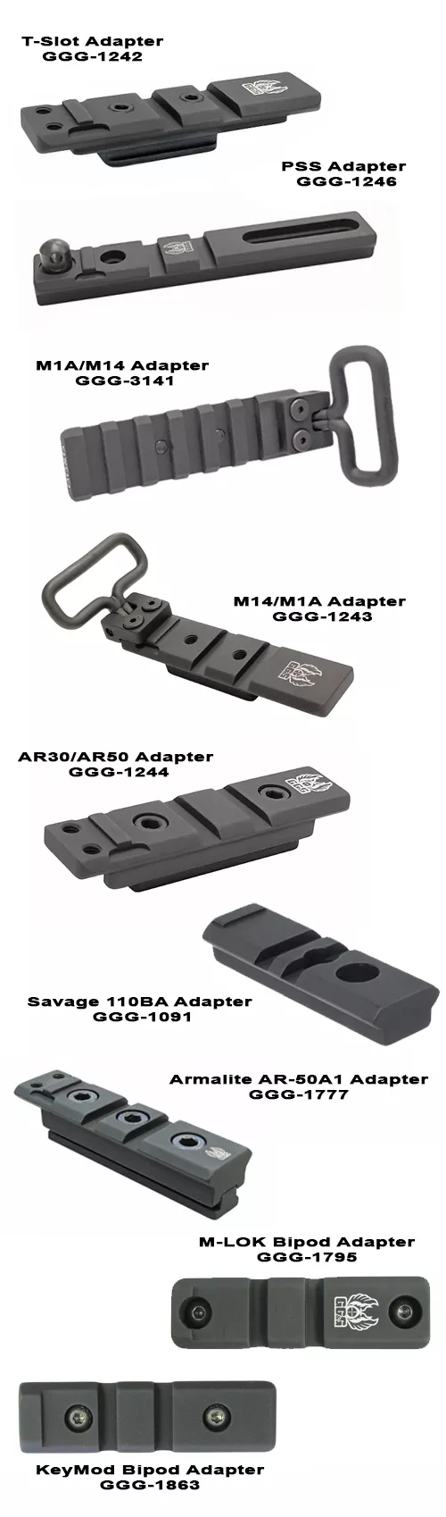 Bipod Adapters