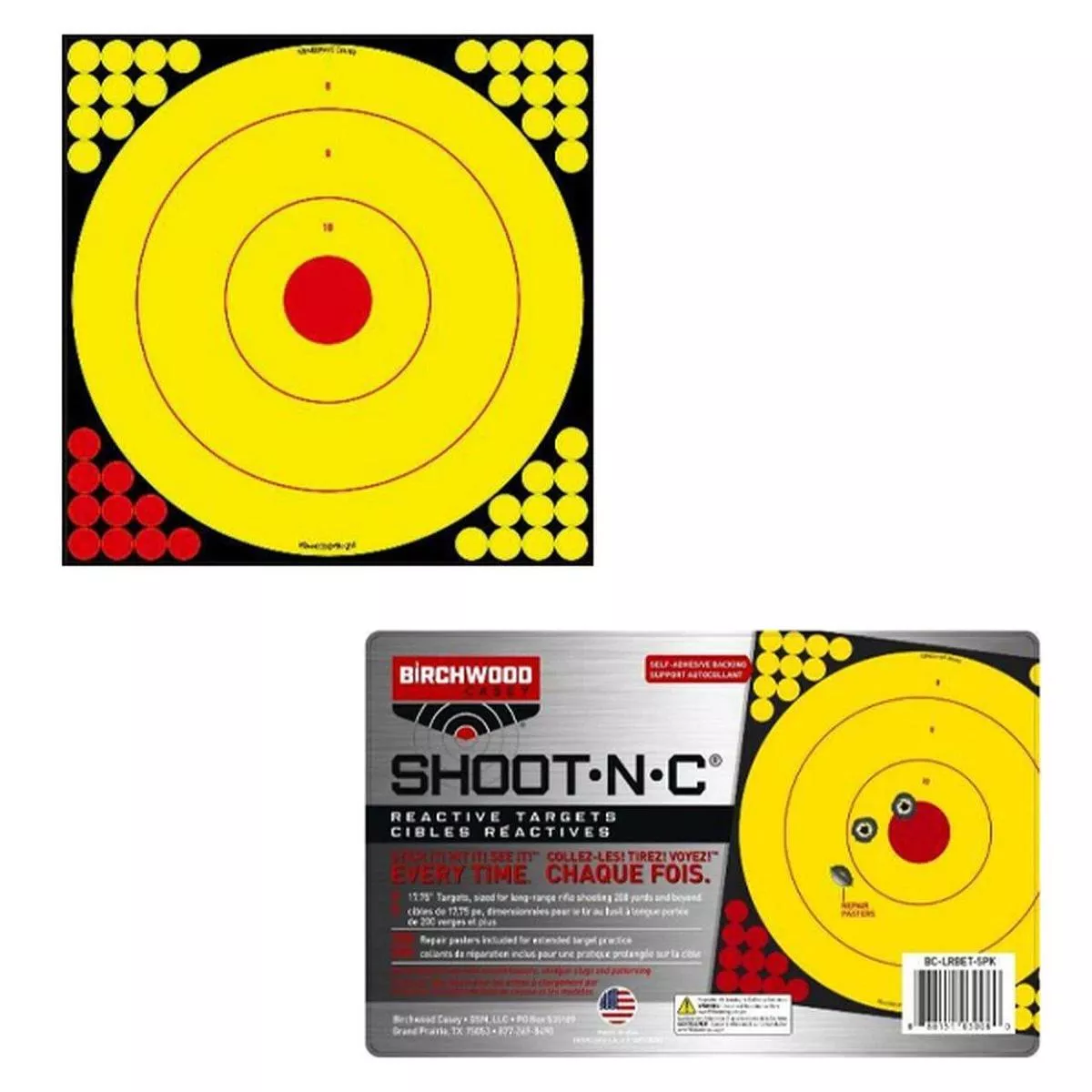 Birchwood Casey Longrange Bullseye Target – 5/ct