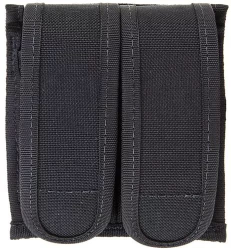 Blackhawk 44AO54BK Universal Mag CaseDouble Black Cordura Hook & Loop Belts 2.25" Wide Compatible w/ Double Stack 9mm/40