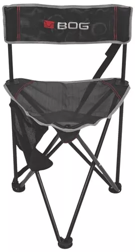 Bog-Pod 1117130 Triple PlayChair, 3 Legs, Black, Steel Frame, Exterior Pocket