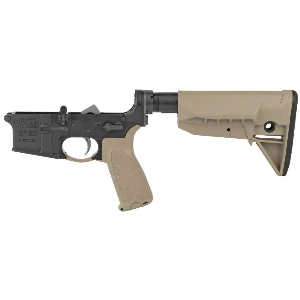 Bravo Company Semi-automatic Complete Lower AR 223 Rem/556NATO BCMGUNFIGHTER Stock Mod 0 SOPMOD Wide Body Enhanced Trigger Guard – FDE – BCMLRG-STK-MOD0SPMDFDE