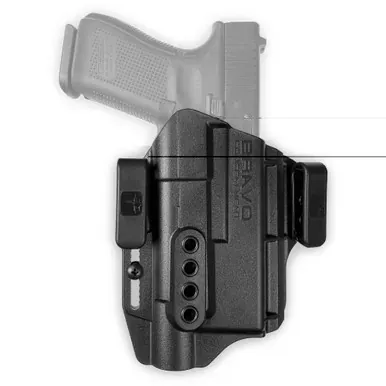 Bravo Concealment Torsion Light Bearing, IWB Concealment Holster, Waistband Clips, S&W M&P 2.0 9/40 Full Size w/Streamlight TLR-1, Right Hand, Black, Polymer BC40-1007