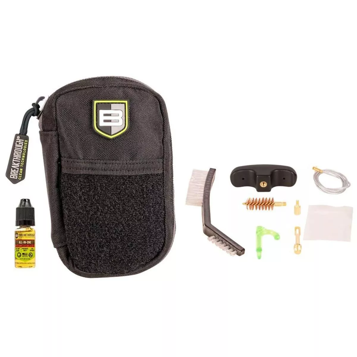 Breakthrough Clean Technologies Badge Series – 12G Pull Through Cleaning Kit With Molle Pouch – BT-COP-12