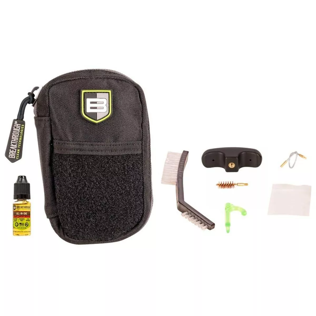 Breakthrough Clean Technologies Badge Series – .44/.45 Caliber Pull Through Cleaning Kit With Molle Pouch – BT-COP-44
