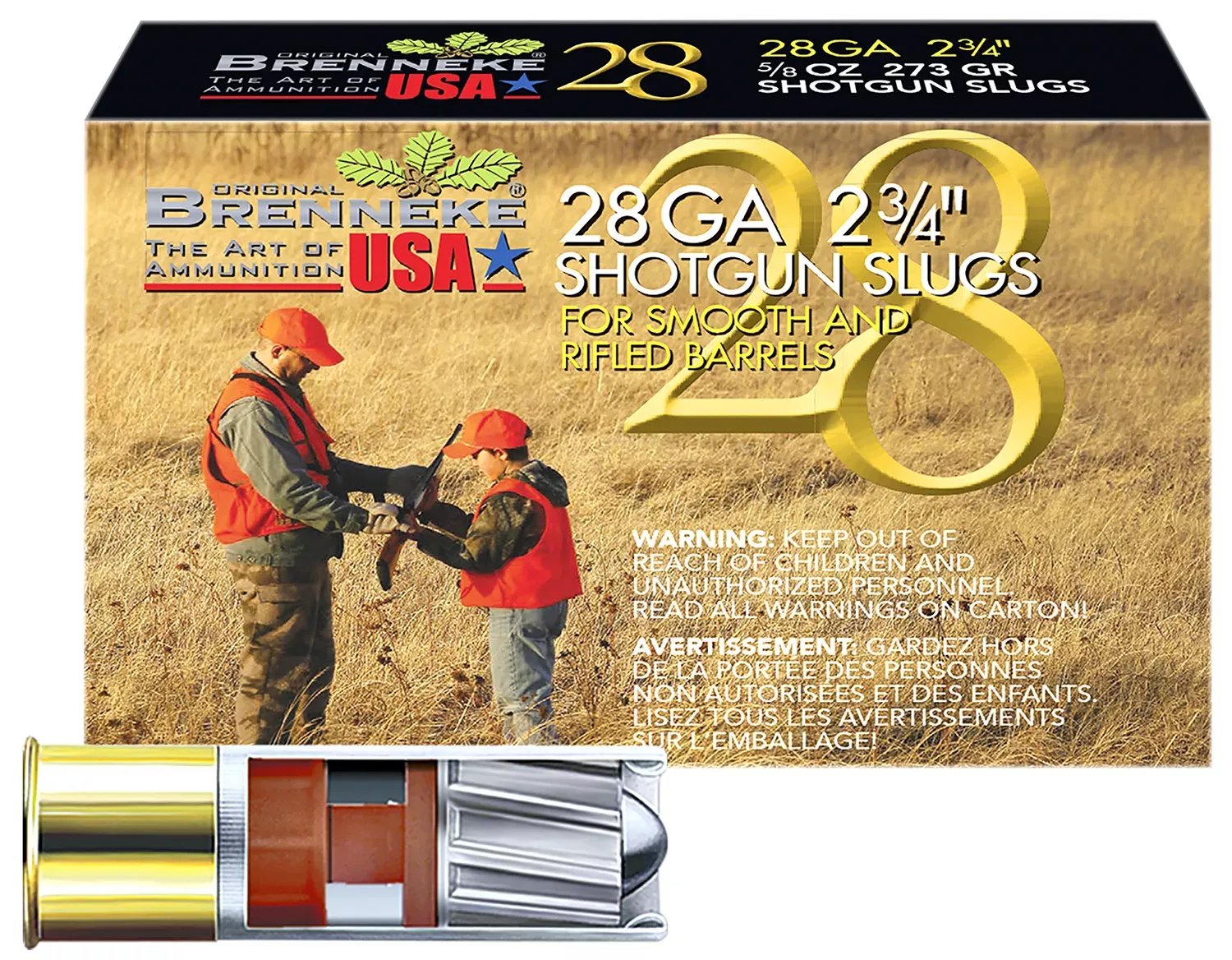 Brenneke 28 Gauge, 5-Round Box